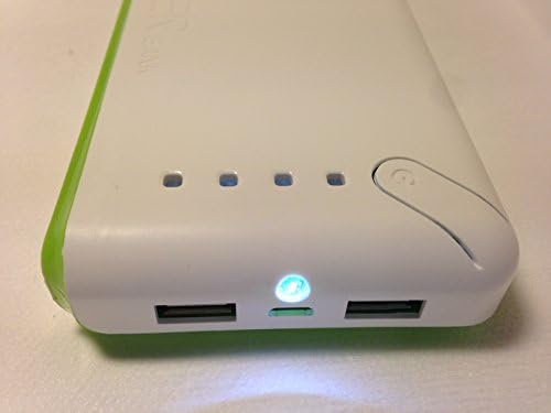 Universal High Quality Portable iPhone/Samsung/iPad battery charger power bank, 10,000mAh with 2 USB outputs and a small LED flashlight - charge iPhone/Samsung/Tablets anywhere on the go. Unique Modern Design