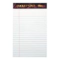 TOPS 63910 Docket Gold Legal Ruled Pad, 5 x8, White, 20#, 50 Sheets/Pad, 12/pack