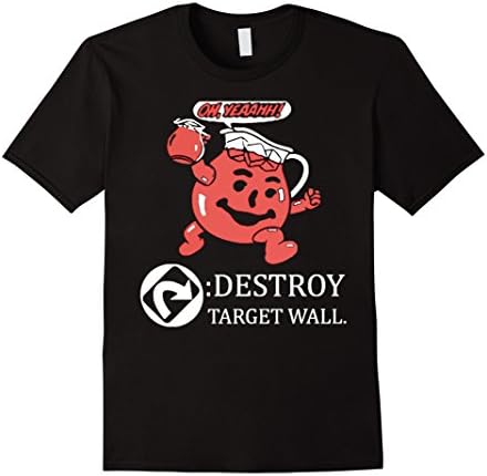 Men's Oh Yeah Destroy Target Wall TShirt XL Black