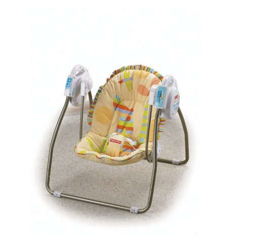 Buy Low Price Cozy Fisher-Price Open Top Take-Along Swing – Alligator Stripes N3360
