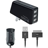 iLuv iCC264BLK Micro USB Power Charger Duo and Charge Sync Cable - for Apple iPhone, iPod, Smartphones, and USB Devices - Charger - Retail Packaging - Black