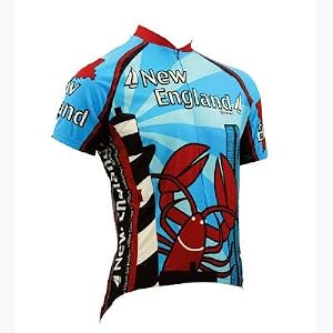 Buy Canari Mens New England Souvenir Short Sleeve Cycling Jersey - 12147
