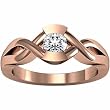 14K Rose Gold Diamond Solitaire Engagement Ring - 0.50 Ct.