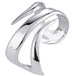 Handcrafted Sterling Silver Fancy Wave Cuff Bracelet 31mm