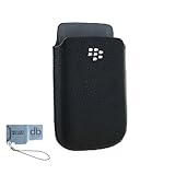BlackBerry Leather Pocket for RIM BB 9810 Torch, Black + DBRoth Micro SD Ca ....