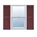 Ekena Millwork LL2C18X03900WN Custom Straight Top Center Mullion, Open LouverShutter (Per Pair)18"W x 39"HWineberry