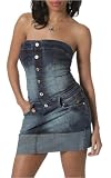 Baby Phat - Vamp Wash Tube Cuff Dress by Baby Phat