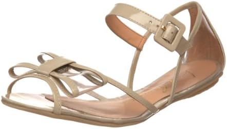 Luiza Barcelos Women's Fs064 - E Jelly Flat,Verniz Aveia,9 M US