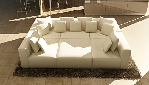 Divani Casa 206 Modern White Bonded Leather Sectional Sofa