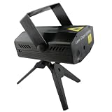 Proxima Mini Red and Green Stars Laser Stage Lighting Light Projector Spotlight Sound/ Music Active DJ Equipment for Disco Lights Club Party
