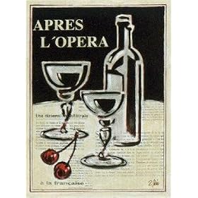Apres L'opera by Rene Stein Fine Art Print / Poster 7.00 x 9.50 in.