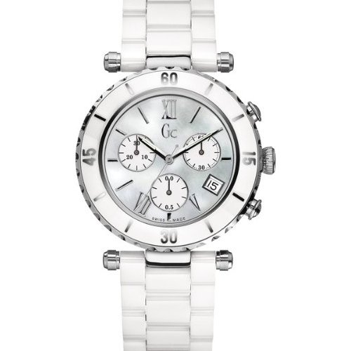 GUESS Gc DIVER CHIC White Ceramic Chronograph