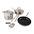 blinQ 8-pc. Cookware Set Brushed