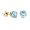 2 CT Blue Topaz Stud Earrings 14k Yellow Gold (I1-I2 Clarity)