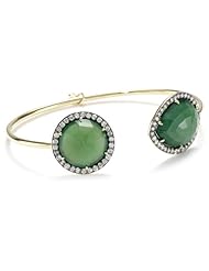 Jemma Wynne "Prive" Serpentine with Diamond Border Bangle Bracelet
