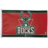 Wincraft 41806071 NBA 5' Flag - Milwaukee Bucks