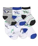 Rocawear Stars & Logos Quarter Crew Socks 6-Pack (Sizes 0M - 24M)