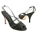CAPARROS Duran Heels Slides Shoes Black Womens