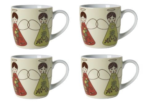 Now Designs Angel Mugs, Set of 4