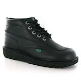 Kickers Kick Hi W Core Black Leather Herren Boots Size 45 EU