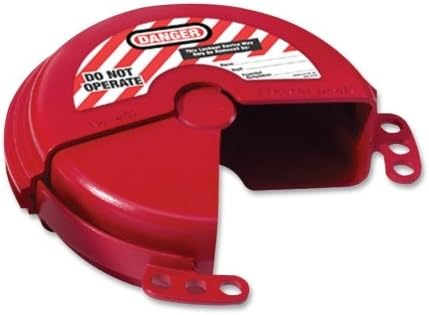 Wholesale CASE of 10 - Master Lock Rotating Gate Valve Lockout-Gate Valve Covers, Small, 2" to 5" Diameter, Red