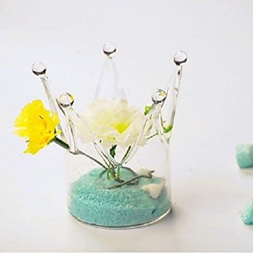Decorative Vases Modern Vases Crown Glass Vase Table Floor Decorations Home Decor Glass Hight 10cm 1pcs