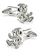 ZAUNICK Monkey Cufflinks Sterling Silver