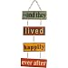 And They Lived Happily Ever After Retro Metal Hanging Sign