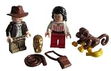 LEGO Indiana Jones, Marion, Golden Idol & Monkey (includes whip, banana, satchel)
