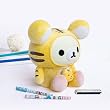 [Rilakkuma - White] Plush Gadget Storage Box / Trinket Box / Pen Pencil Holder (9.8 inch height)