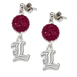 NCAA Louisville Cardinals LogoArt Ovation Earrings