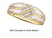 Nice Men's 2Tone Genuine Gold and Diamond Ring
