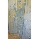 Blue wireframe mannequin