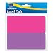 Avery Removable Label Pad, 2 x 4 Inches, Assorted Neon, 80 Labels (22021)