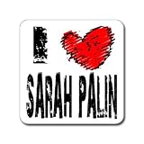 I heart SARAH PALIN - Window Bumper Laptop Sticker