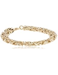 14k Yellow Gold Byzantine Chain Bracelet, 7.75"