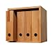 Zeitschriftensammler (Set mit 4 St�ck), Stehordner aus massivem Buchenholz ge�lt, Stehsammler, Archivsammler (ohne Regalw�rfel)