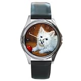 Limited Edition Violano Round Leather Watch West Highland White Dog