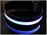 AISON(TM) Roadway Safety Flashing LED Armband Flexible Running Light Armband-(8 Color)-BLUE