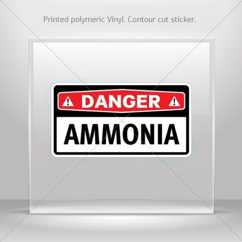 Decals Decal Danger Ammonia Decoration Bike Motorbike Bicycle Vehicle ATV cars Garage 0500 X4289