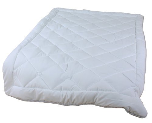 Kinzler Schlo&szlig; Hellenstein L-12801 Luxus Mikrofaser Bettwaren gesteppte 4 Jahreszeiten-Decke mit Trevira Fill und Biese 135 x 200 cm wei&szlig;