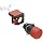 Omron A22E-S-01 Emergency Stop Operation Unit and Switch, Screw Terminal, IP65 Oil-Resistant, Non-Lighted, Push-Lock Turn-Reset Operation, Red, 30mm Diameter, Single Pole Single Throw Normally Closed Contacts