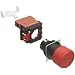 Omron A22E-S-01 Emergency Stop Operation Unit and Switch, Screw Terminal, IP65 Oil-Resistant, Non-Lighted, Push-Lock Turn-Reset Operation, Red, 30mm Diameter, Single Pole Single Throw Normally Closed Contacts