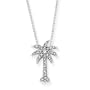 14K White Gold 3/8 ct. Diamond "Palm Tree" Pendant with Chain
