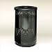 Witt Industries Stadium Series Standard Stadium Series Outdoor Waste Receptacle w/ Dome Top Lid - Powder Coat Finish (55 Gallon)