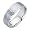 14K White Gold 7mm Comfort Fit Hammered Finish Designer Wedding Band Ring for Men & Women - size 8