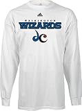 Washington Wizards NBA White Long Sleeve Tee Shirt By Adidas (XL=48)