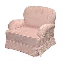 Kids' Roll Arm Chair - Pink Velour