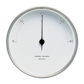 Georg Jensen Henning Koppel Thermometer 10Cm White Steel by GEORG JENSEN