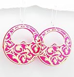 Marana Jewelry Red Disk Shell Earrings